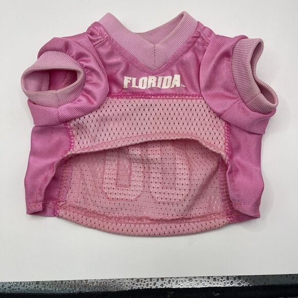 *UF UNIVERSITY OF FLORIDA GATOR NCAA MESH DOG JERSEY SIZE X- Small PINK - Picture 2 of 5